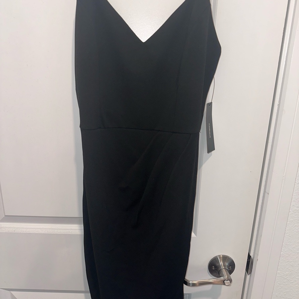 Lulu's Chic Black One Shoulder Dress